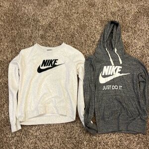 Woman’s Nike sweatshirts. Lot of 2. Size small